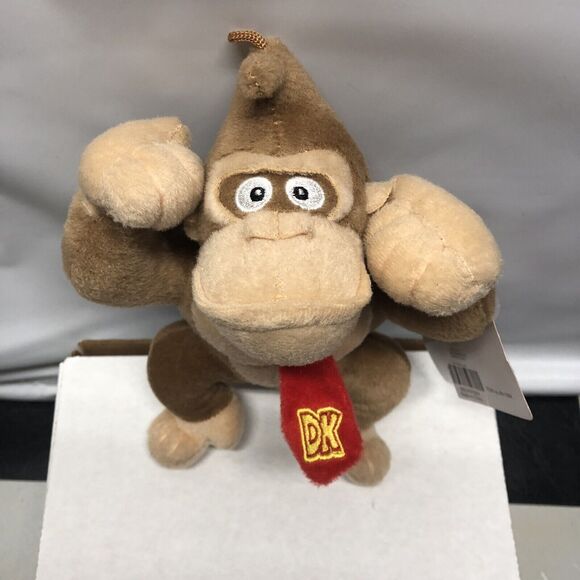 Donkey Kong Plush Toy 8" Nintendo DK Tie Stuffed Animal Figure Collectible Tags - Picture 4 of 10